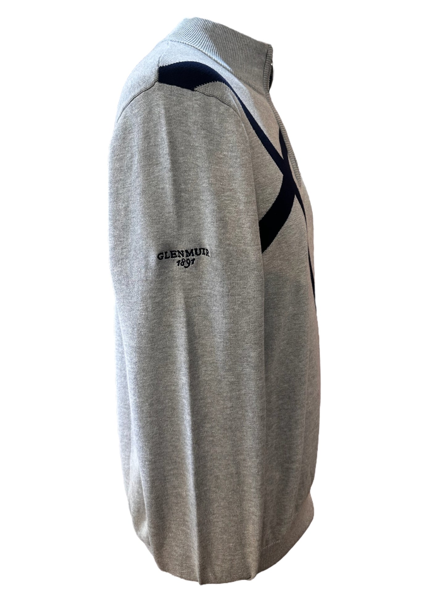 Glenmuir Saltire Sweater-Grey/Navy