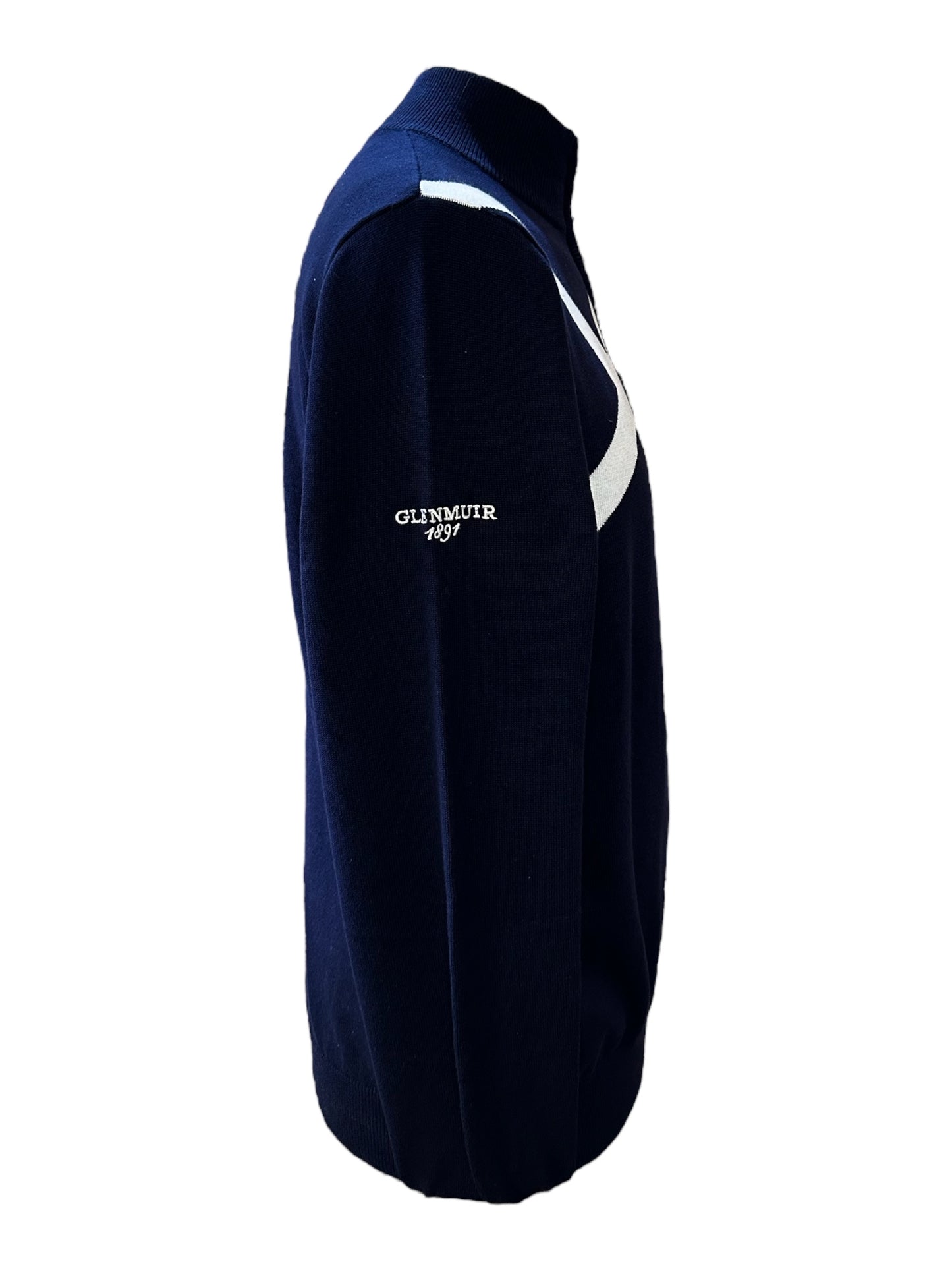 Glenmuir Saltire Sweater-Navy/White