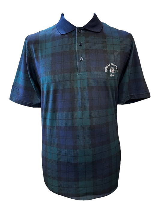 Glenmuir Tartan Printed Performance Golf Shirt