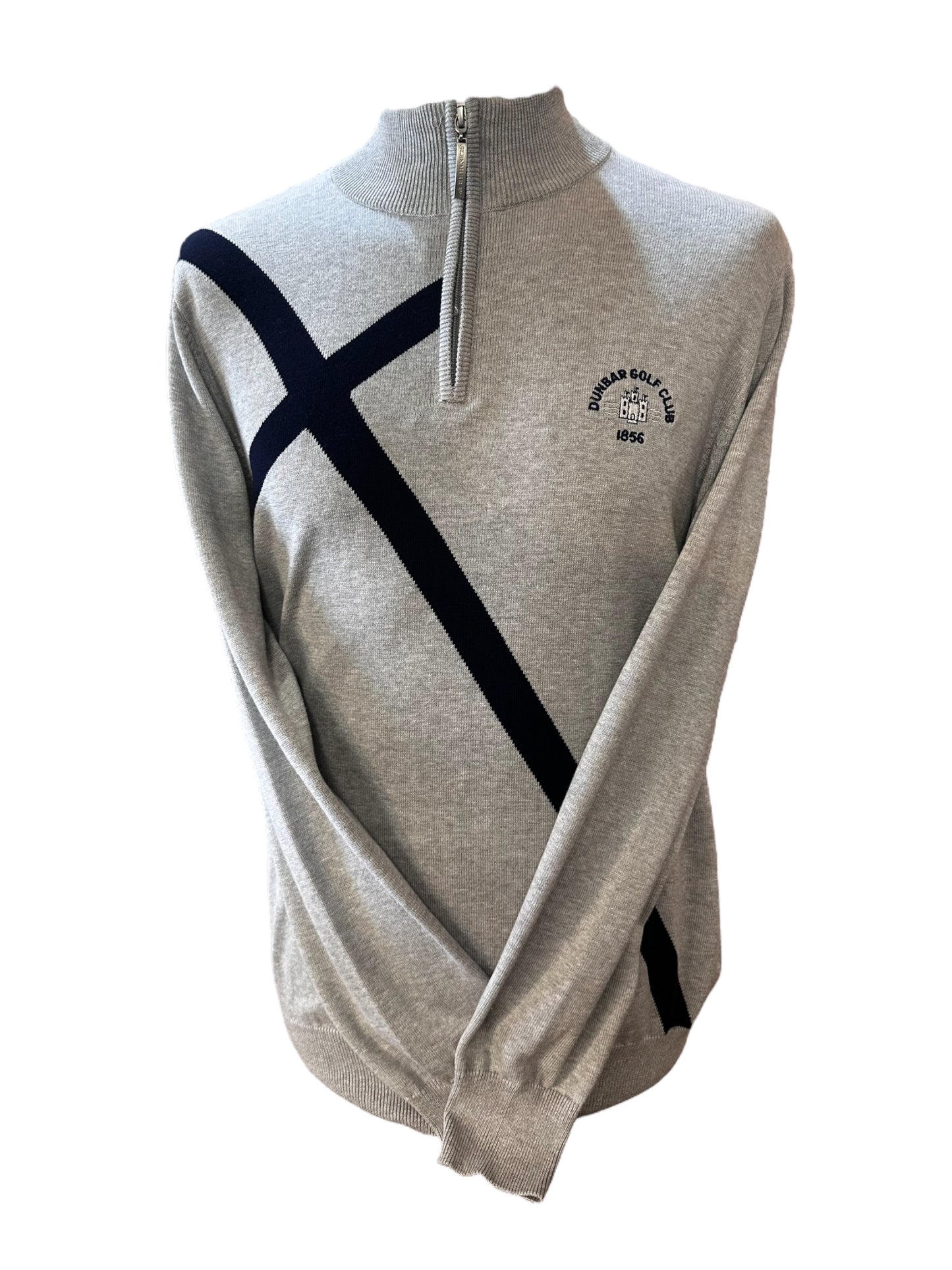 Glenmuir Saltire Sweater-Grey/Navy